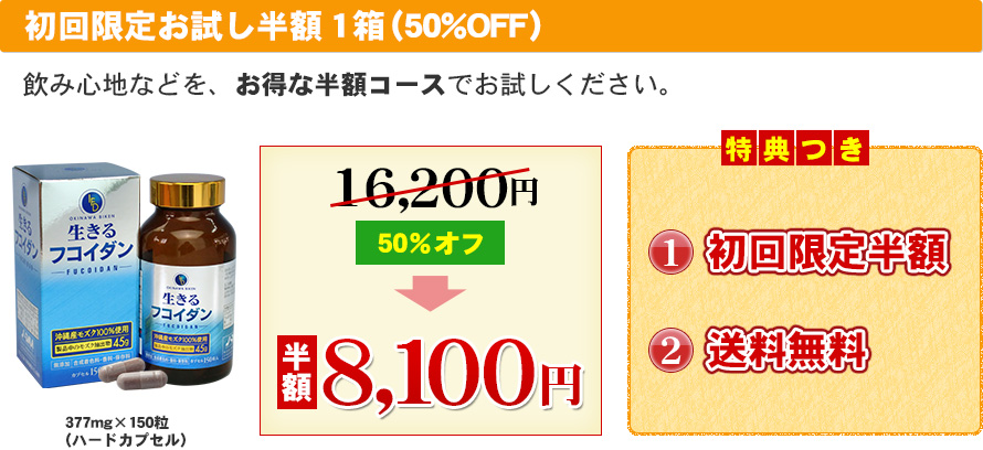 初回限定お試し半額