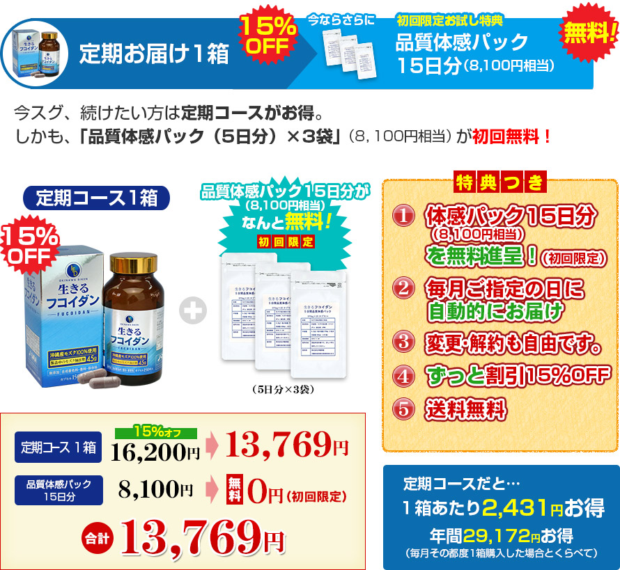 お試しと定期1箱コース